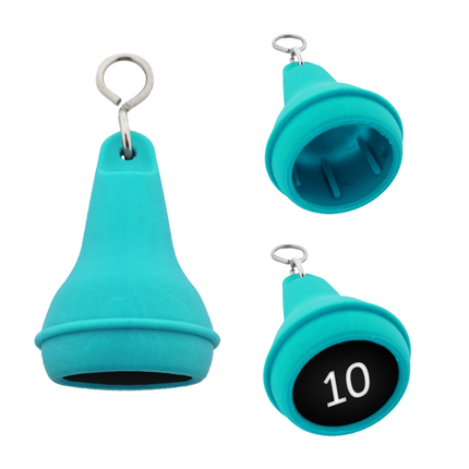 Llavero para hotel de plastico Mayfair Turquesa 41x70 mm - Por unidad