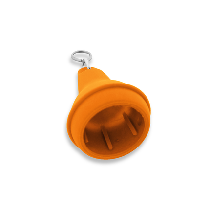 Llavero para hotel de plastico Mayfair Naranja 41x70 mm - Por unidad