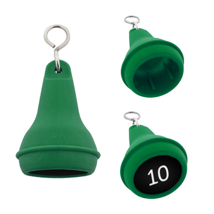 Llavero para hotel de plastico Mayfair Verde 41x70 mm - Por unidad