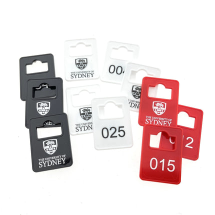Fichas para guardarropa numerada Tiffany 36x50 mm personalizada - por unidad
