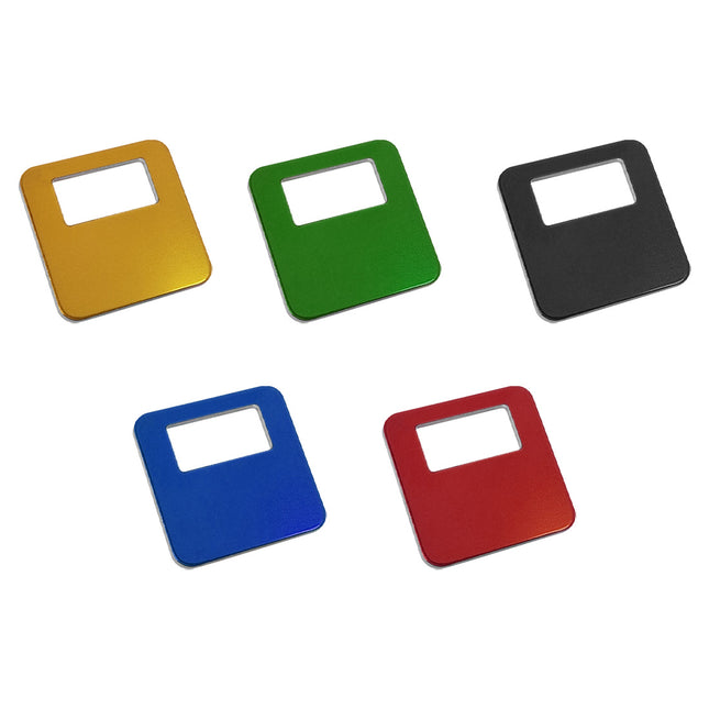 Fichas para guardarropa de aluminio Allox de color 35x35 mm