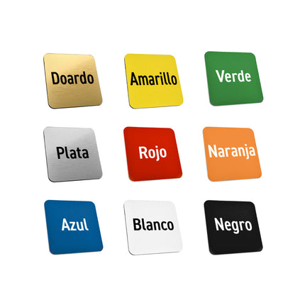 Llavero rectangular de acrílico con logotipo y numeración – Por unidad