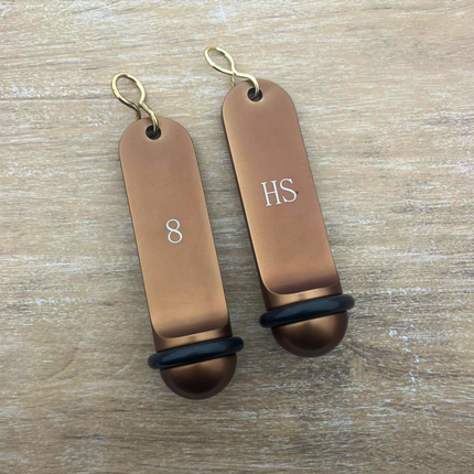 Llavero para hotel Big Classic personalizable Bronce  - Por unidad