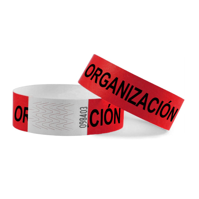 Pulseras de Tyrex ORGANIZACIÓN - 100 unidades