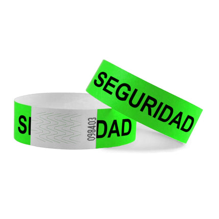 Pulseras de Tyrex SEGURIDAD - 100 unidades