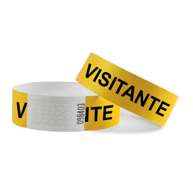 Pulseras de Tyrex VISITANTE - 100 unidades