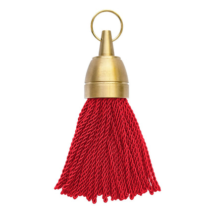Llavero para hotel Philadelphia de laton con borlon rojo - Por unidad