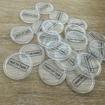 Fichas personalizadas transparentes - por 1000 unidades