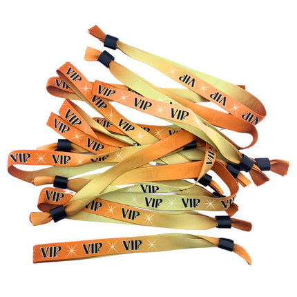 Pulseras de tela VIP - 100 unidades