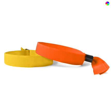 Pulseras de tela mezcla de 5 colores - 100 unidades
