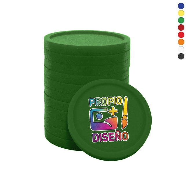 Fichas personalizable bio Ø23 mm - 1000 unidades