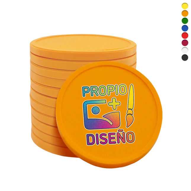 Fichas personalizable bio Ø29 mm - 100 unidades